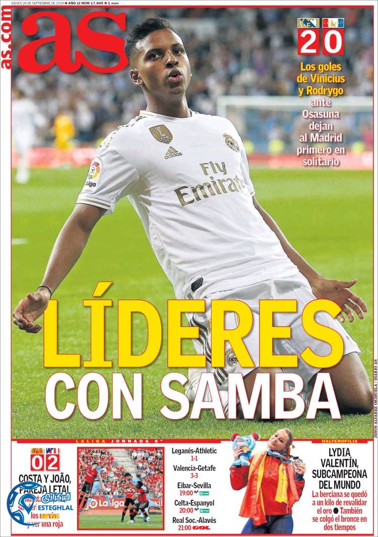 روزنامه ورزشی آاس پنجشنبه 4 مهر 1398