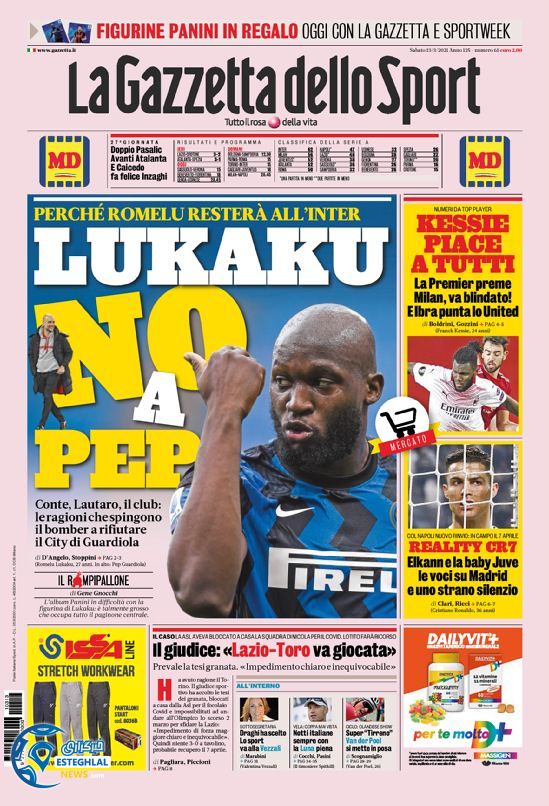 روزنامه ورزشی گاتزتا دلو اسپورت شنبه 23 اسفند 1399