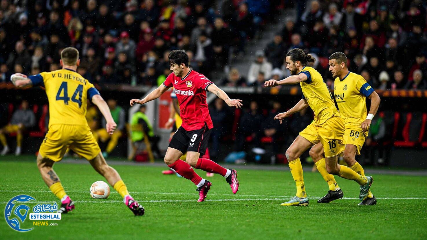 بایرلورکوزن 1-1 یونیون سنت ژیل