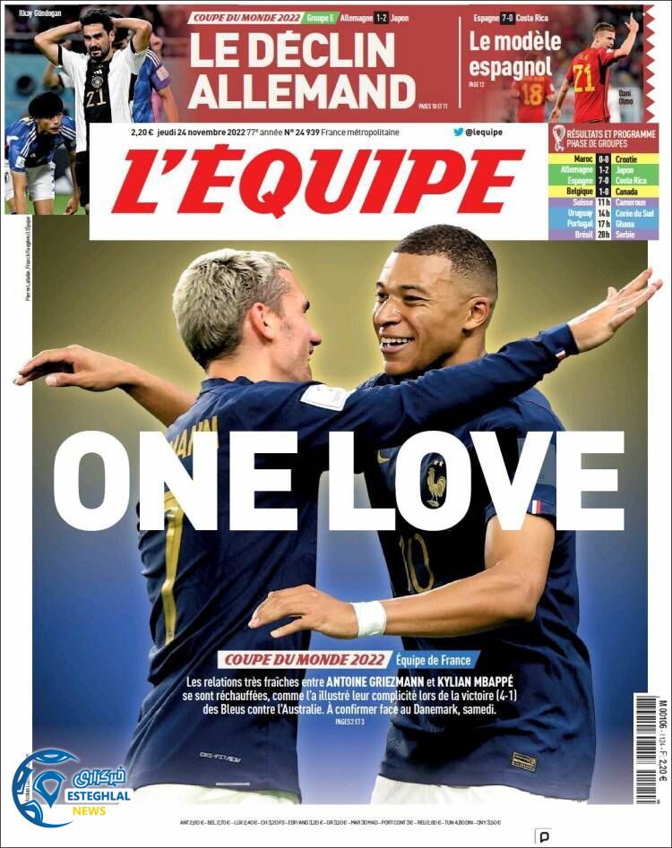 روزنامه ورزشی اکیپ پنجشنبه 3 آذر 1401 