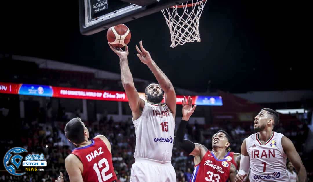 دیدار تیم ملی بسکتبال ایران و پورتوریکو