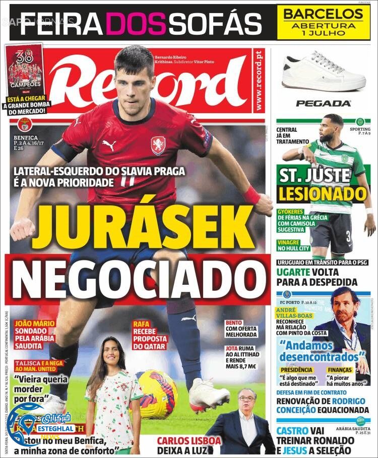 روزنامه ورزشی رکورد جمعه 9 تیر 1402 