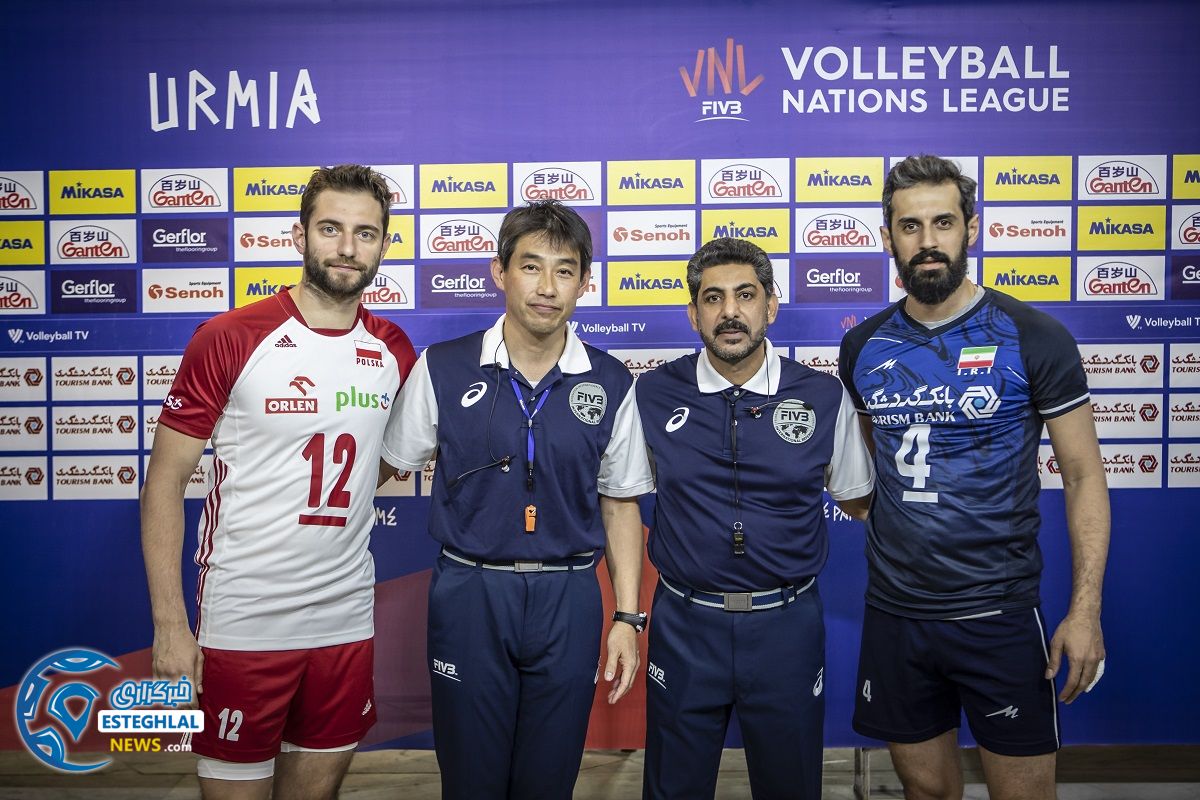 دیدار تیم های ملی والیبال ایران و لهستان