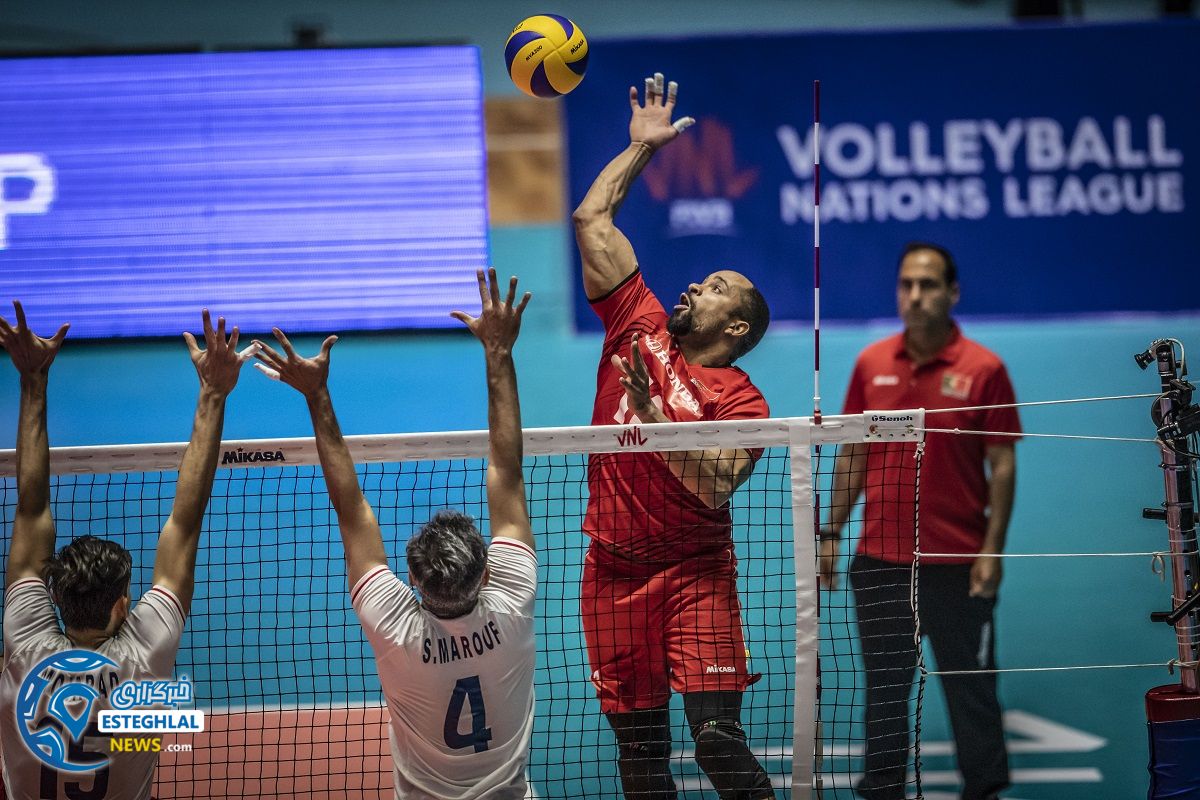 دیدار تیم های ملی والیبال ایران و پرتغال