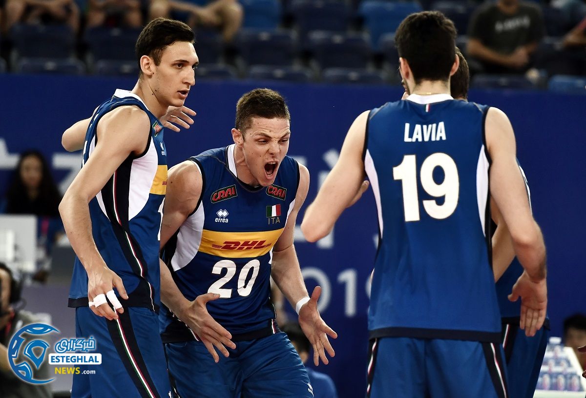 دیدار تیم ملی والیبال ایران و ایتالیا