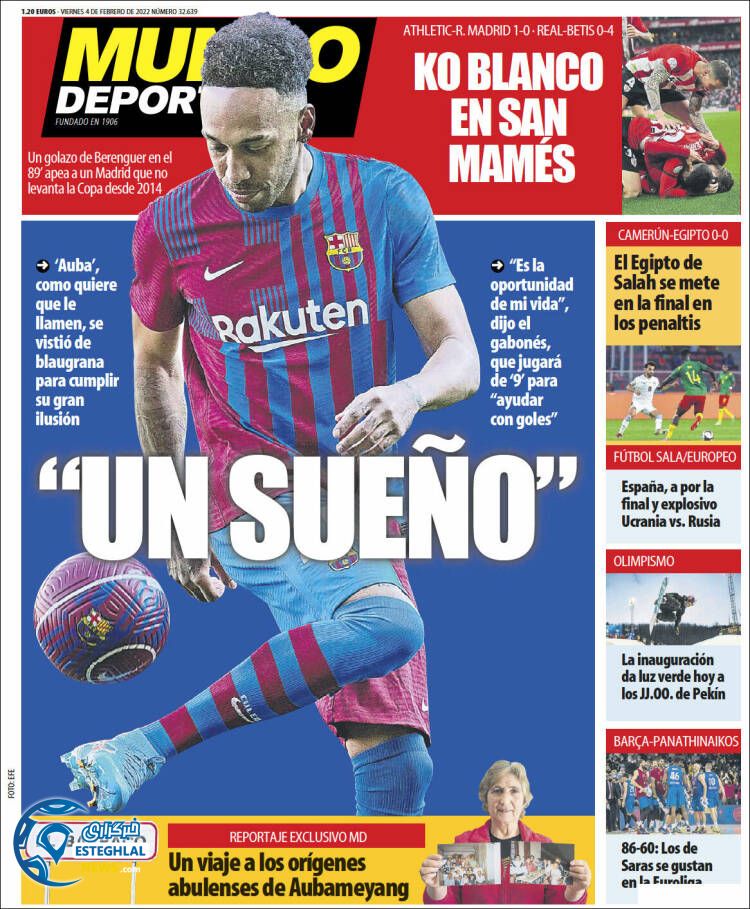 روزنامه ورزشی موندو دپورتیوو جمعه 15 بهمن 1400