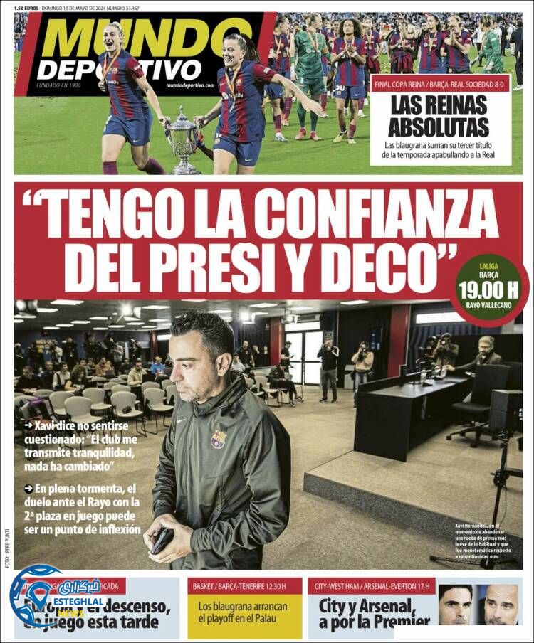 روزنامه ورزشی موندو دپوزایوو یکشنبه 30 اردیبهشت 1403 