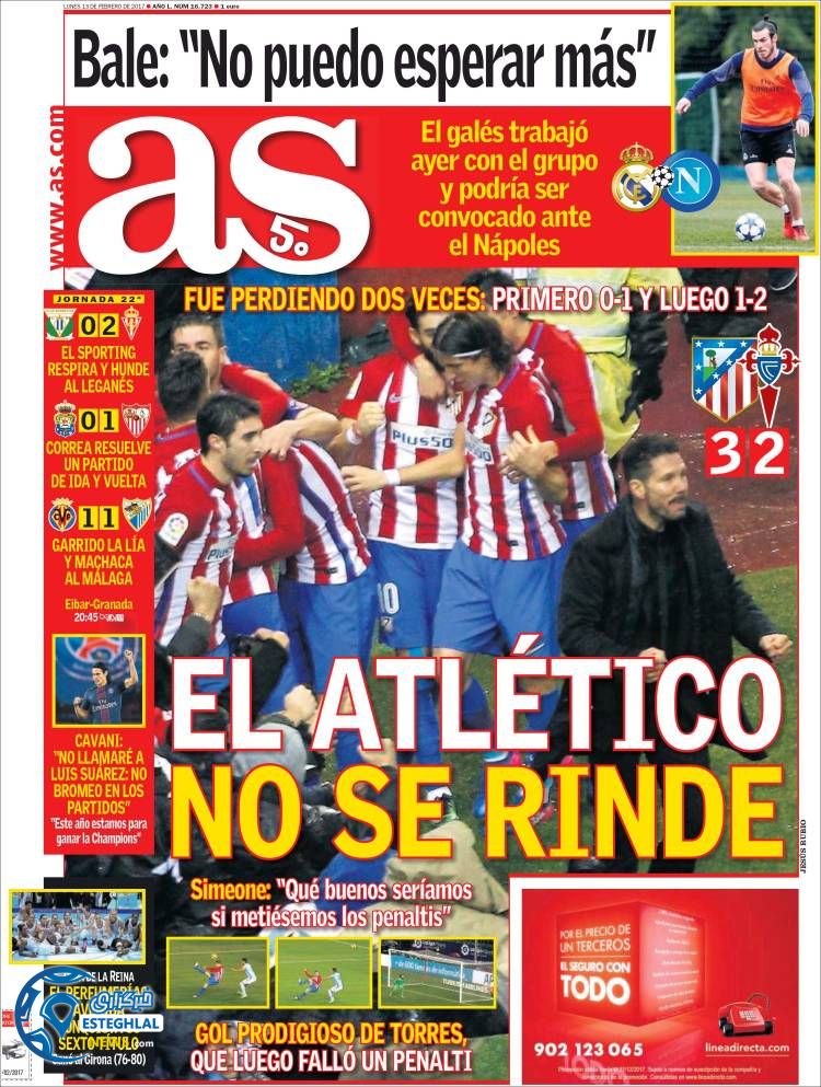 گیشه روزنامه های ورزشی جهان 25 بهمن