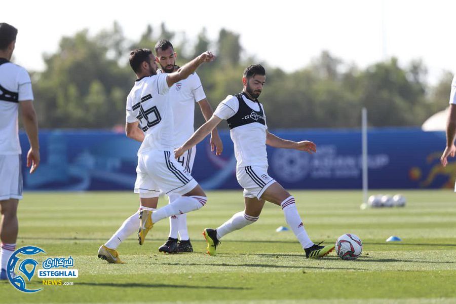 تمرین تیم ملی فوتبال در امارات پس از دیدار با عمان