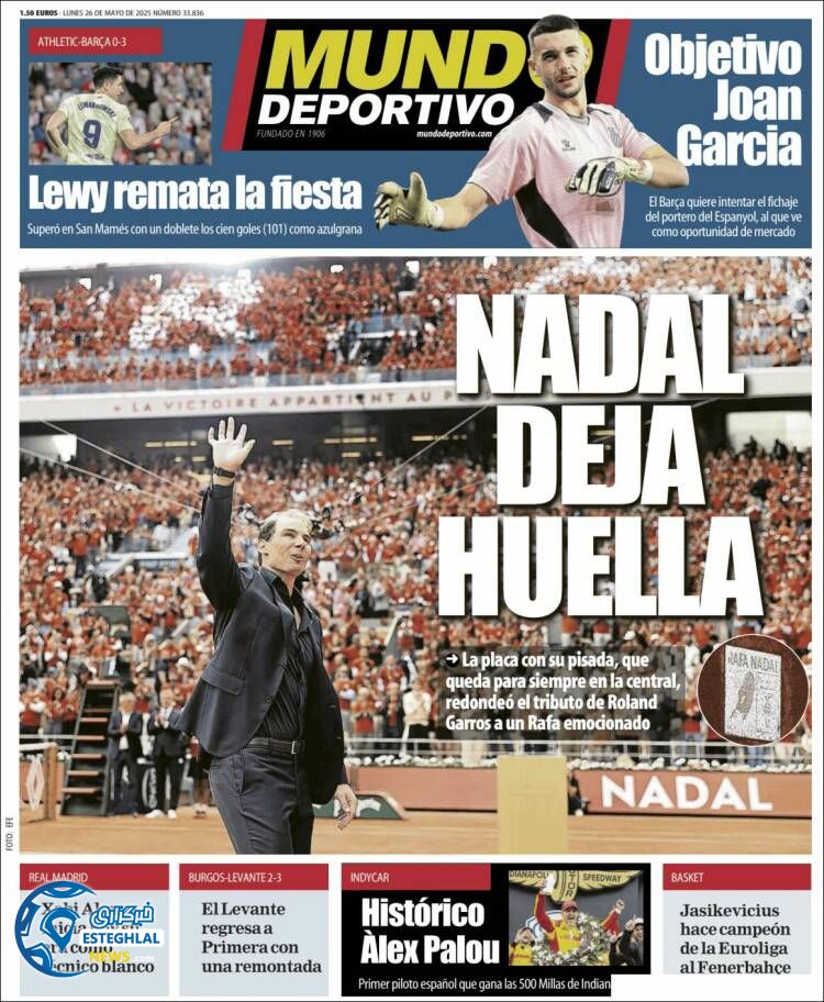 روزنامه ورزشی موندو دپورتیوو دوشنبه 5 خرداد 1404 