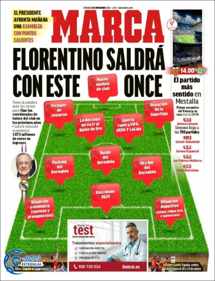 روزنامه ورزشی مارکا شنبه 3 آذر 1403 