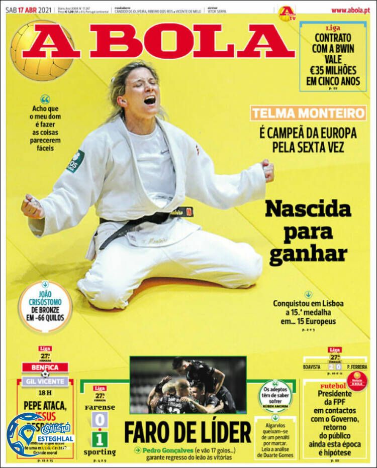 روزنامه ورزشی آبولا شنبه 28 فروردین 1400