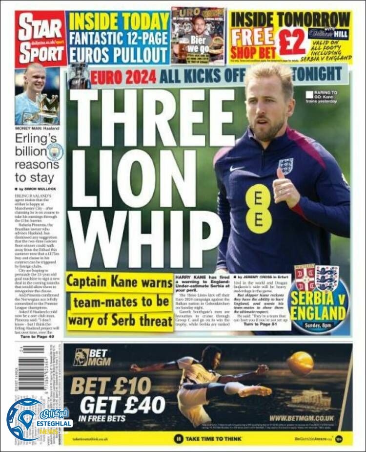 روزنامه ورزشی استار اسپورت جمعه 25 خرداد 1403 