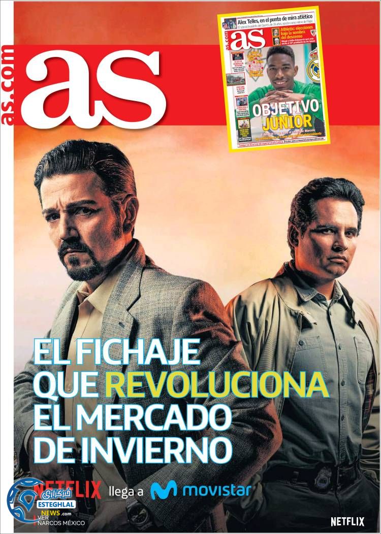 روزنامه ورزشی آ اس پنجشنبه 6 دی 1397