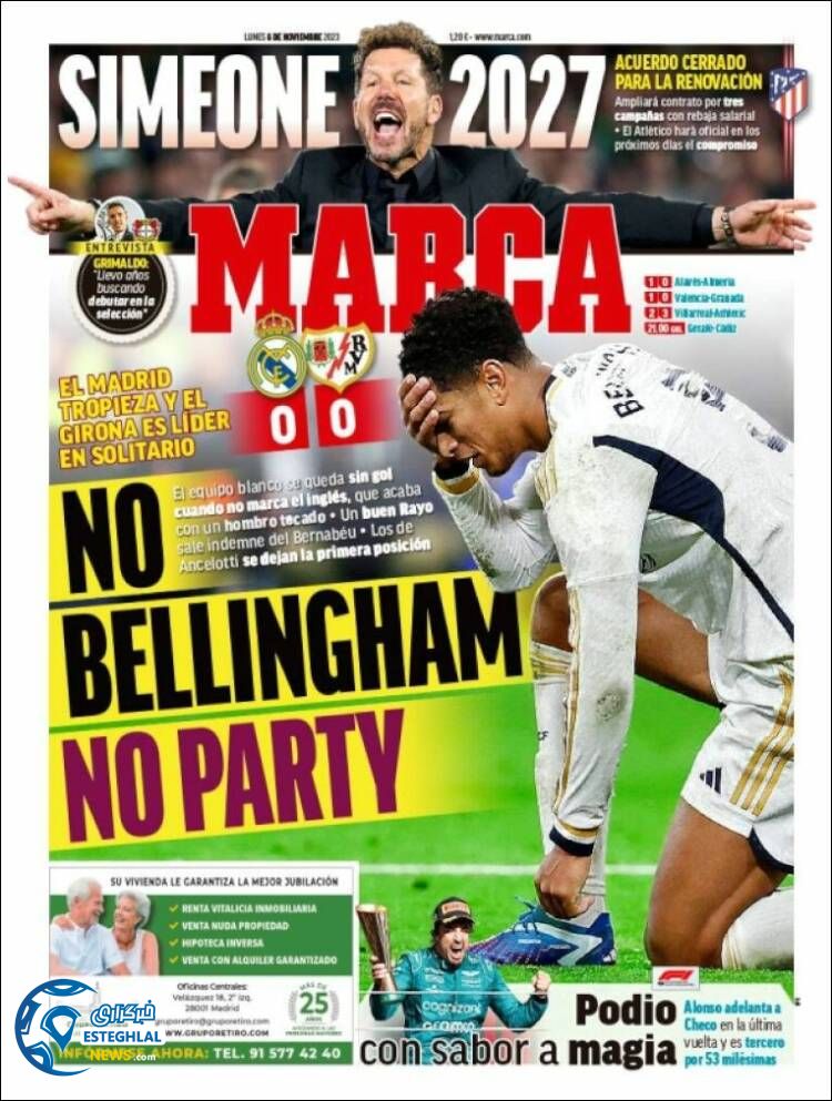 روزنامه ورزشی مارکا دوشنبه 15 آبان 1402