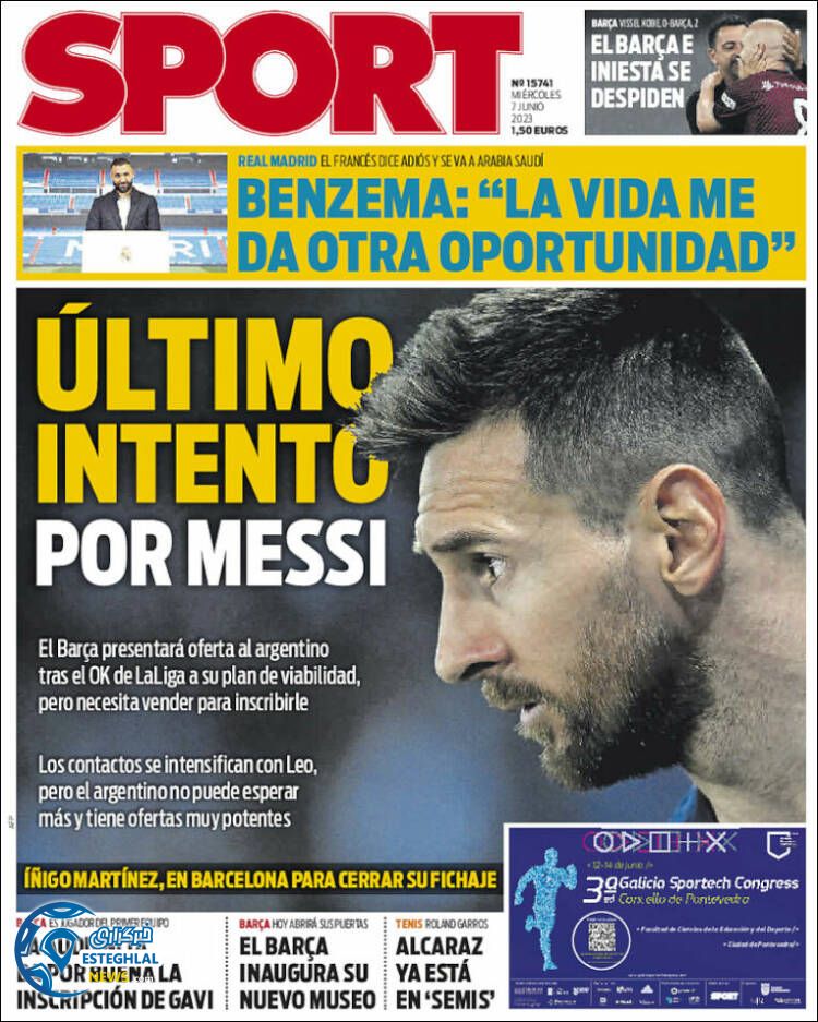 روزنامه ورزشی اسپورت چهارشنبه 17 خرداد 1402 