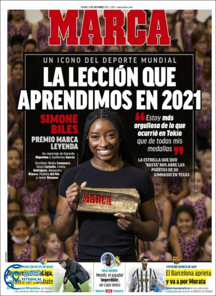 روزنامه ورزشی مارکا جمعه 10 دی 1400