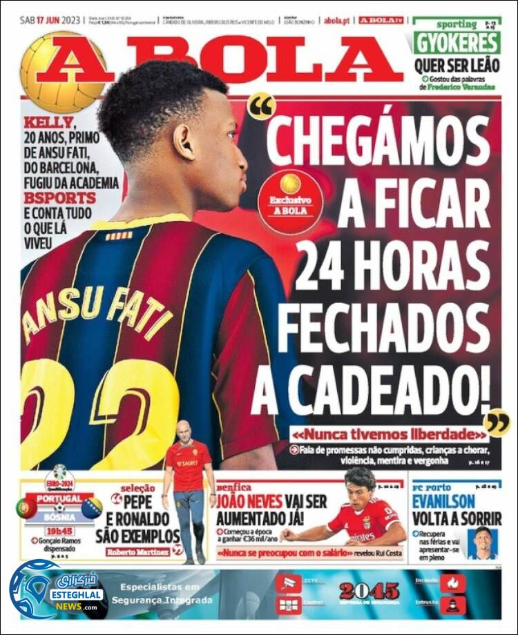 روزنامه ورزشی آبولا شنبه 27 خرداد 1402 