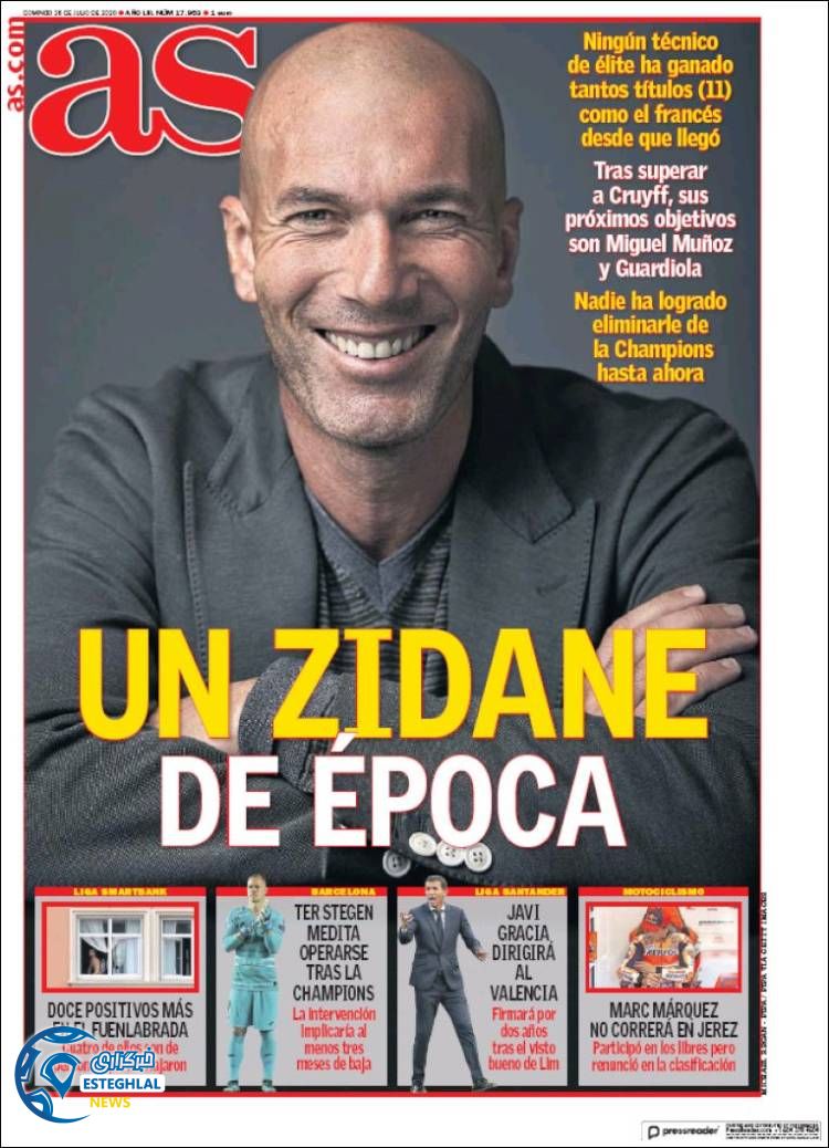 روزنامه ورزشی آاس یکشنبه 5 مرداد 1399