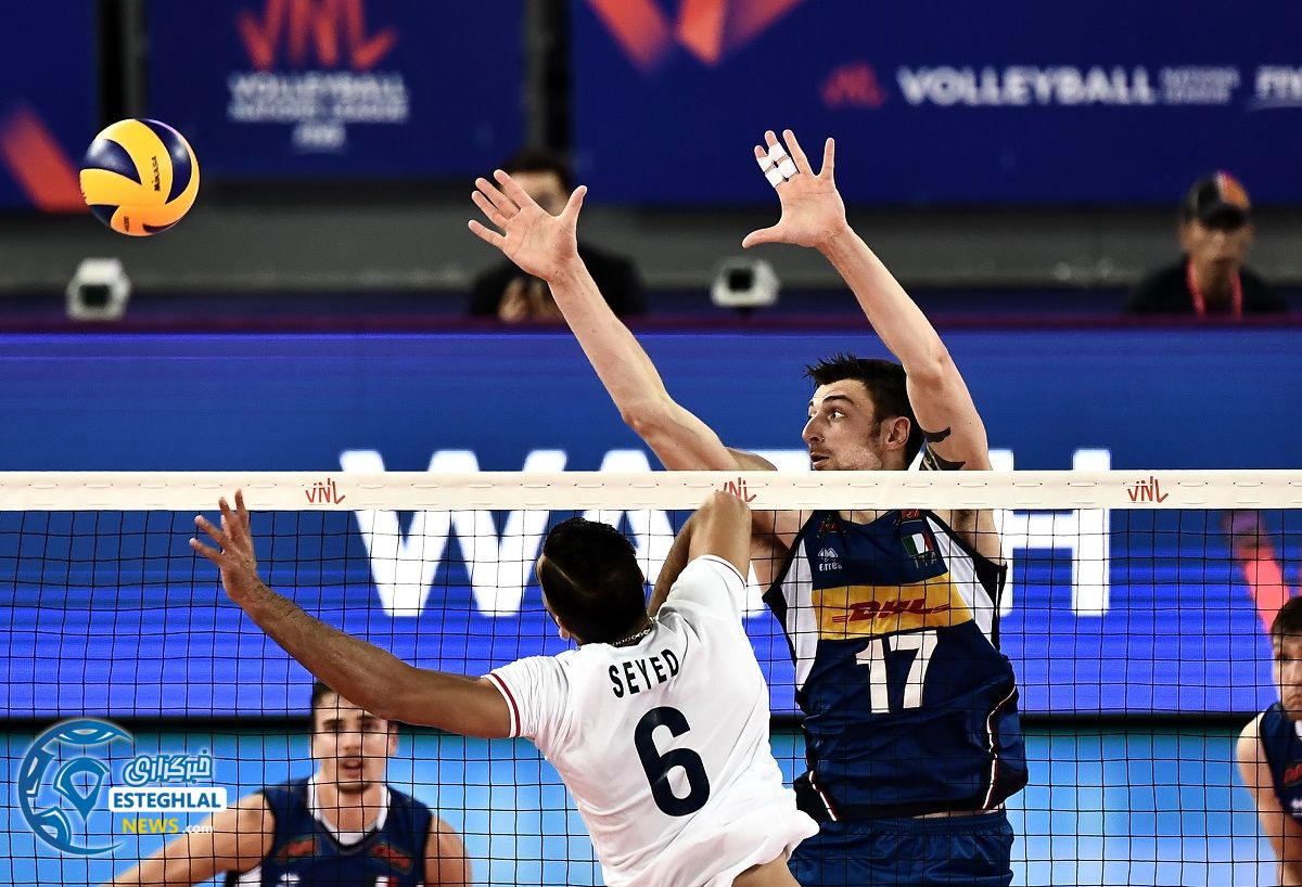 دیدار تیم ملی والیبال ایران و ایتالیا