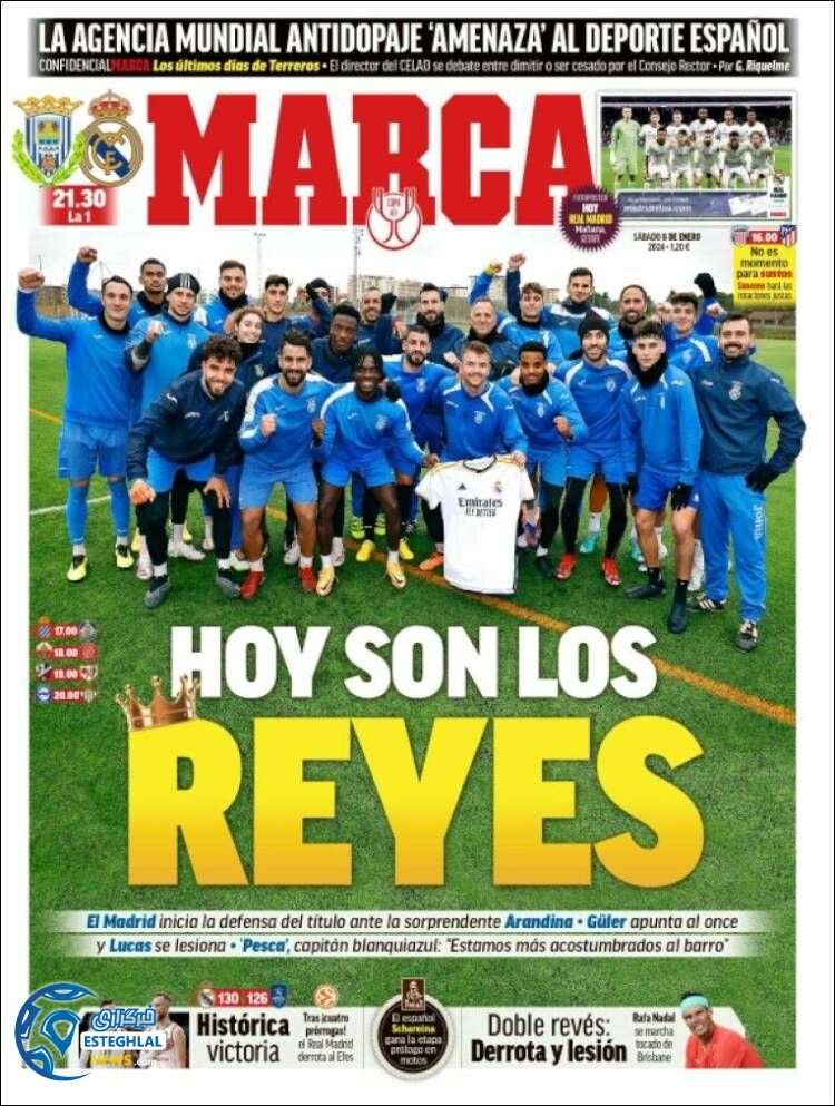 روزنامه  ورزشی مارکا شنبه 16 دی 1402 