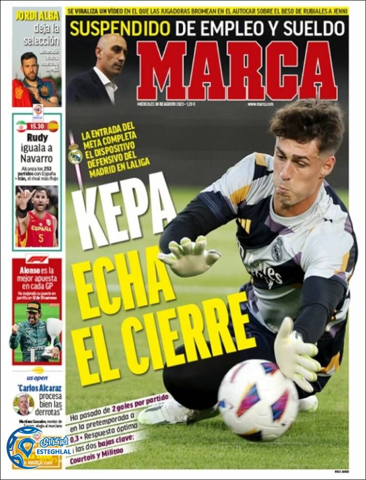 روزنامه ورزشی مارکا چهارشنبه 8 شهریور 1402 