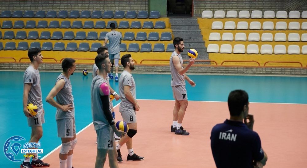 تمرین تیم ملی والیبال