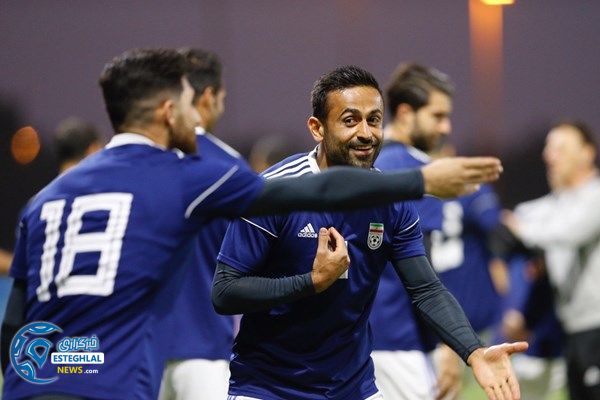 تمرین تیم ملی فوتبال در امارات