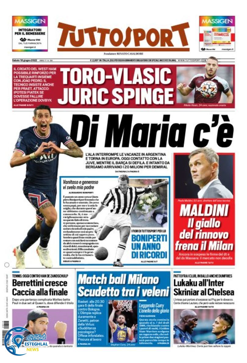 روزنامه ورزشی توتو اسپورت شنبه 28 خرداد 1401