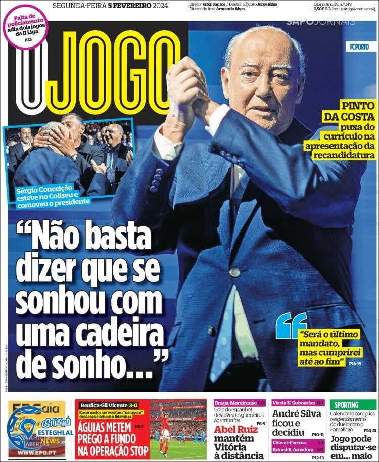 روزنامه ورزشی اوجوگو دوشنبه 16 بهمن 1402 