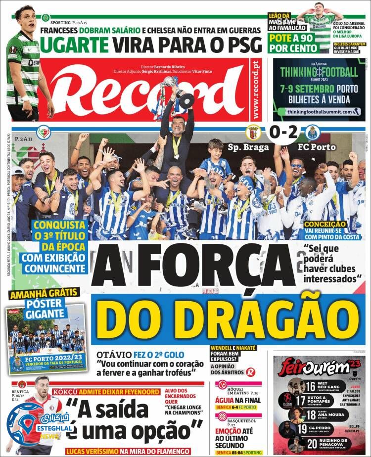 روزنامه ورزشی رکورد دوشنبه 15 خرداد 1402 