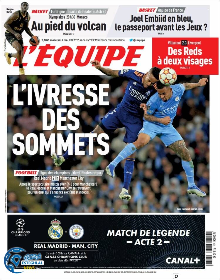 روزنامه ورزشی اکیپ چهارشنبه 14 اردیبهشت 1401