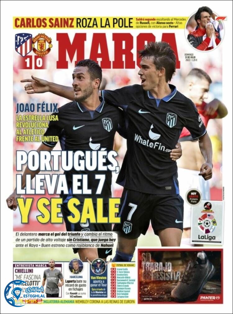 روزنامه ورزشی مارکا یکشنبه 9 مرداد 1401