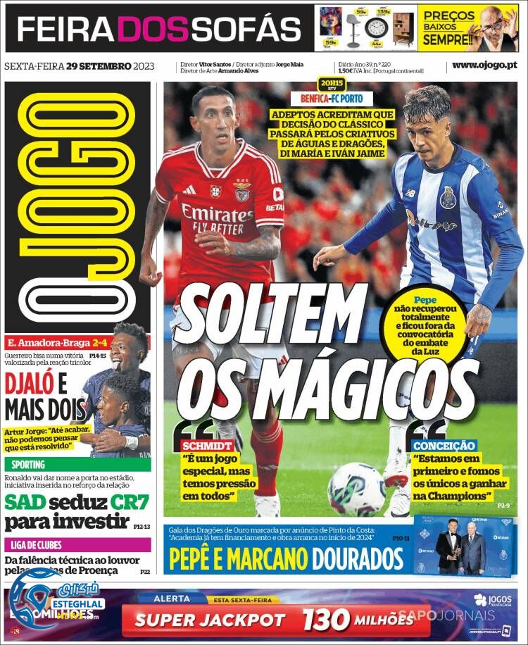 روزنامه ورزشی اوجوگو جمعه 7 مهر 1402 