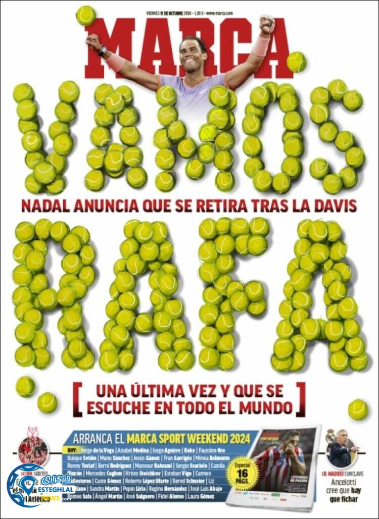 روزنامه ورزشی مارکا جمعه 20 مهر 1403 