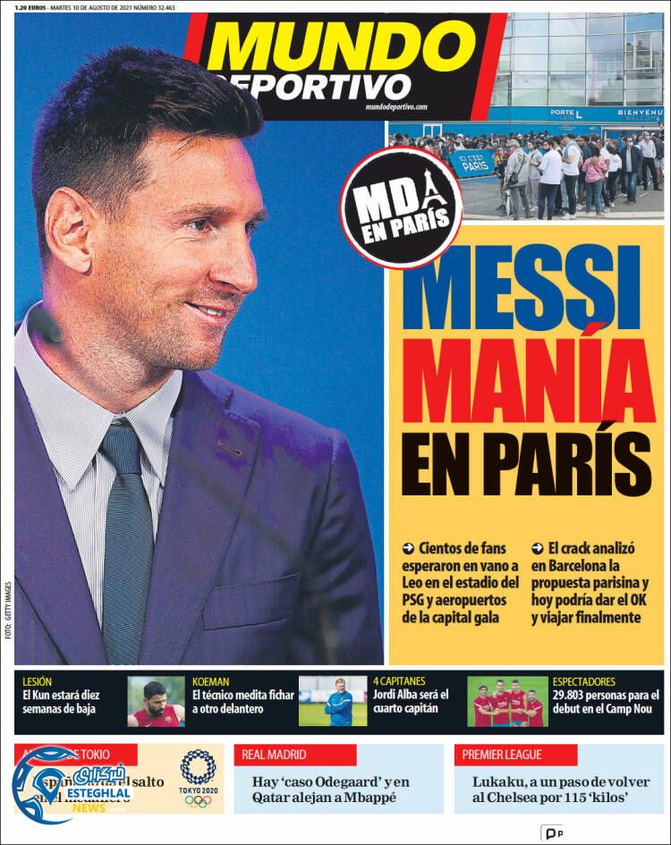 روزنامه ورزشی موندو دپورتیوو سه شنبه 19 مرداد 1400