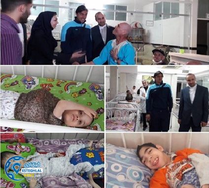 کاپیتان استقلال سفیر موسسه معلولین امام جواد (ع) شد