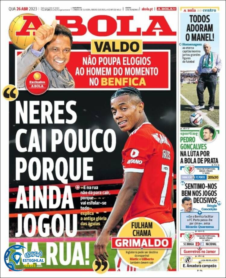 روزنامه ورزشی آبولا چهارشنبه 6 اردیبهشت 1402 