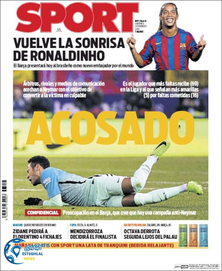 گیشه روزنامه های ورزشی جهان 15 بهمن