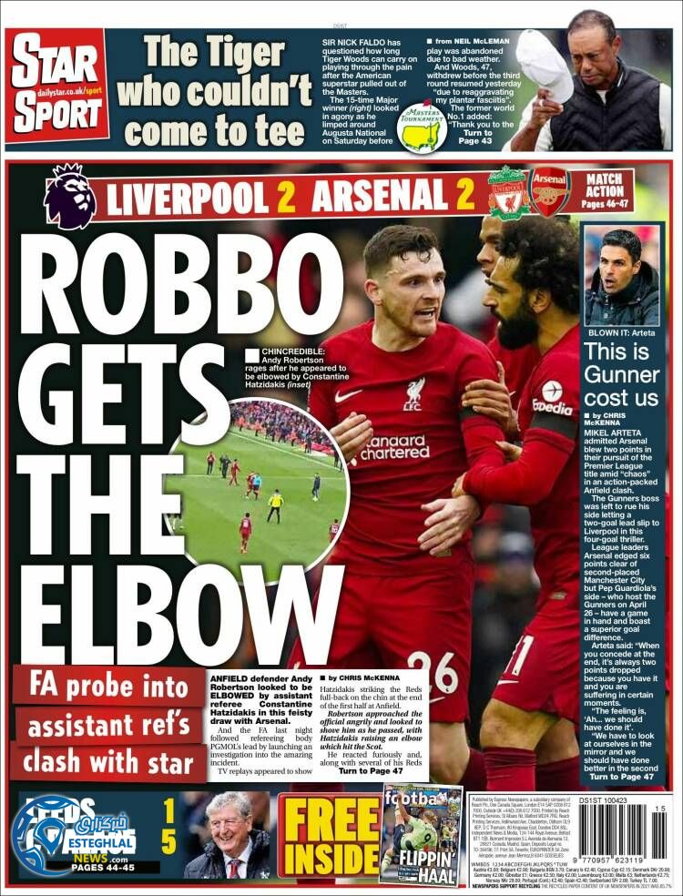 روزنامه ورزشی استار اسپورت دوشنبه 21 فروردین 1402 