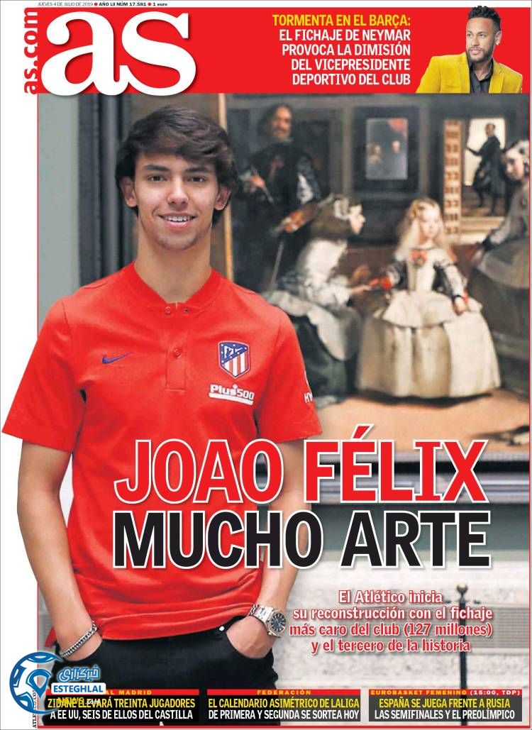 روزنامه ورزشی آاس پنجشنبه 13 تیر 1398