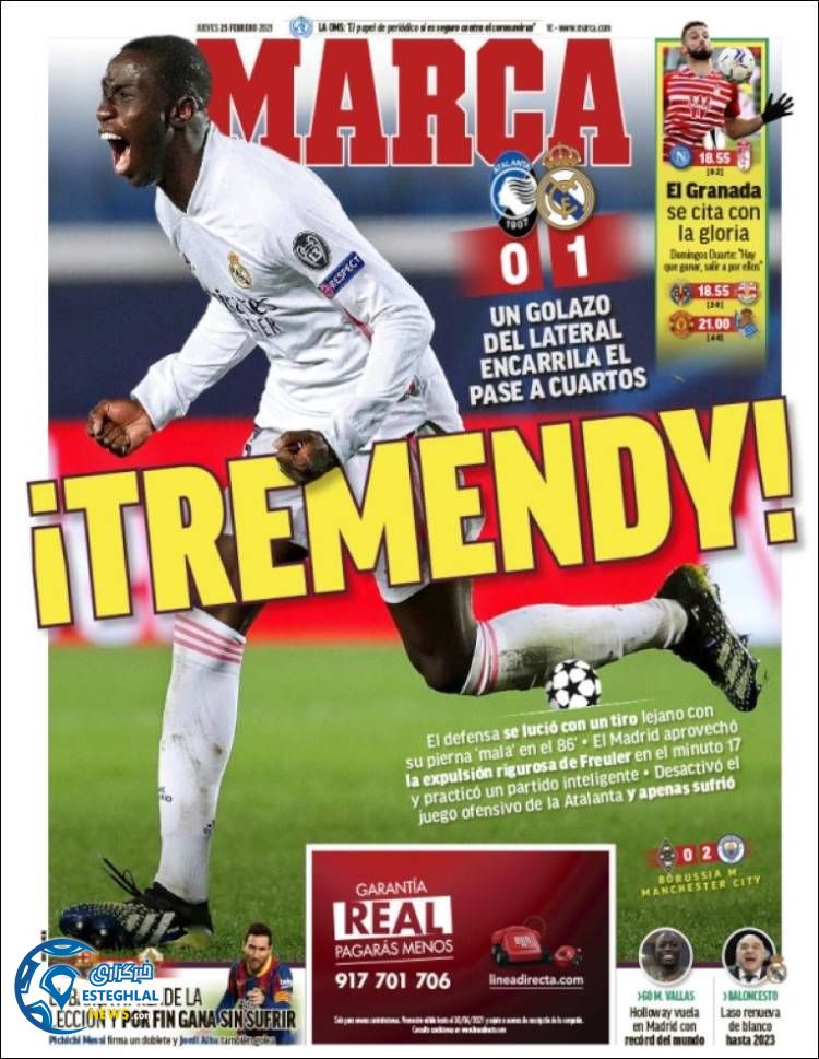 روزنامه ورزشی مارکا پنجشنبه 7 اسفند 1399