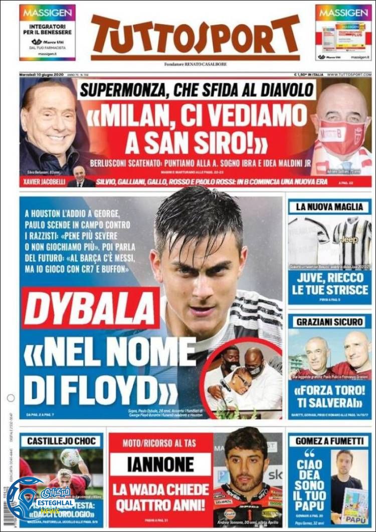 روزنامه ورزشی توتو اسپورت چهارشنبه 21 خرداد 1399