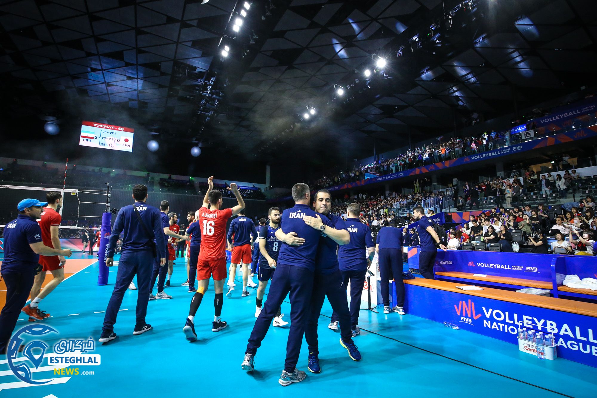 دیدار تیم های ملی والیبال ژاپن و ایران