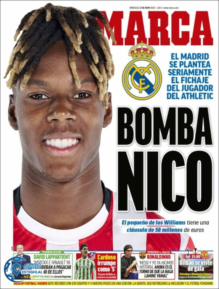 روزنامه ورزشی مارکا چهارشنبه 31 اردیبهشت 1404 