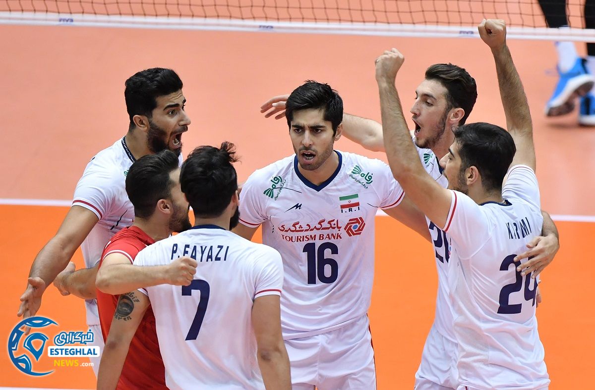 دیدار تیم های ملی والیبال ایران و برزیل