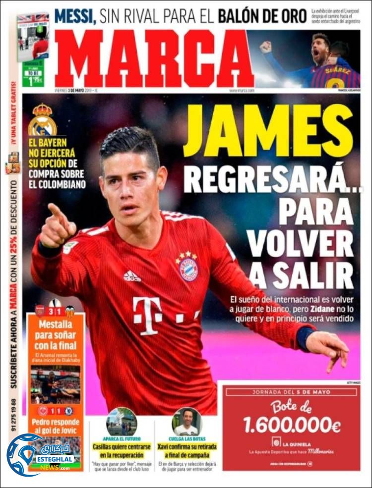 روزنامه ورزشی مارکا جمعه 13 اردیبهشت 1398