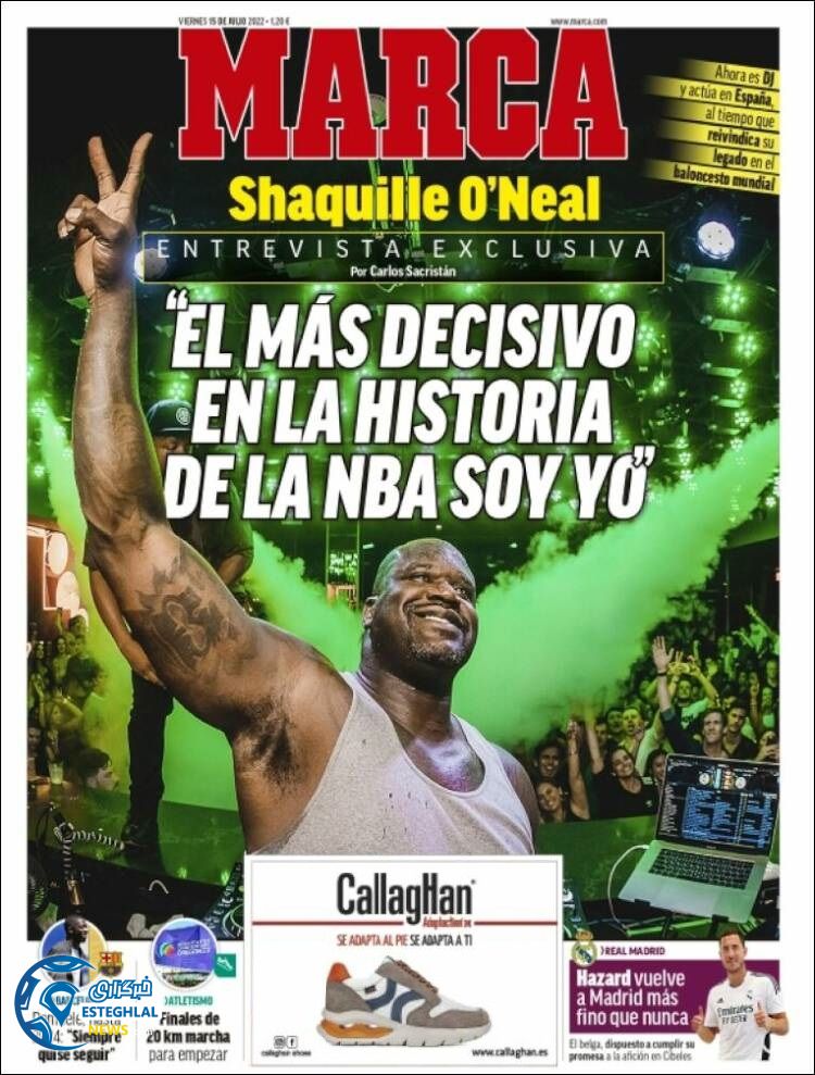 روزنامه ورزشی مارکا جمعه 24 تیر 1401