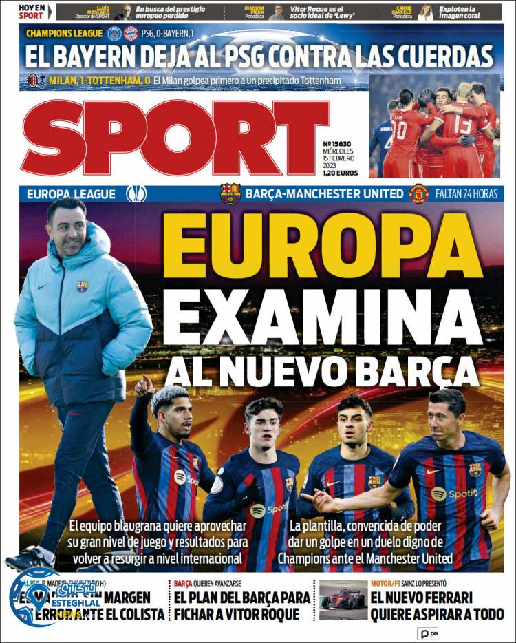 روزنامه ورزشی اسپورت چهارشنبه 26 بهمن 1401 