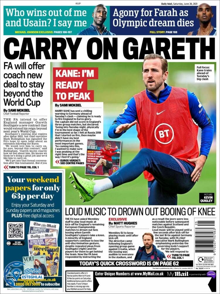 روزنامه ورزشی مایل اسپورت شنبه 5 تیر 1400